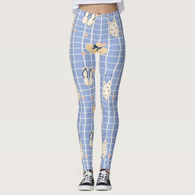 Sommerstrand Essentials Muster (1) Leggings (Vorderseite)