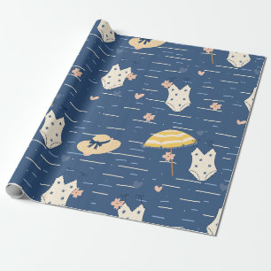 Sommerstrand Essentials Muster (5) Geschenkpapier