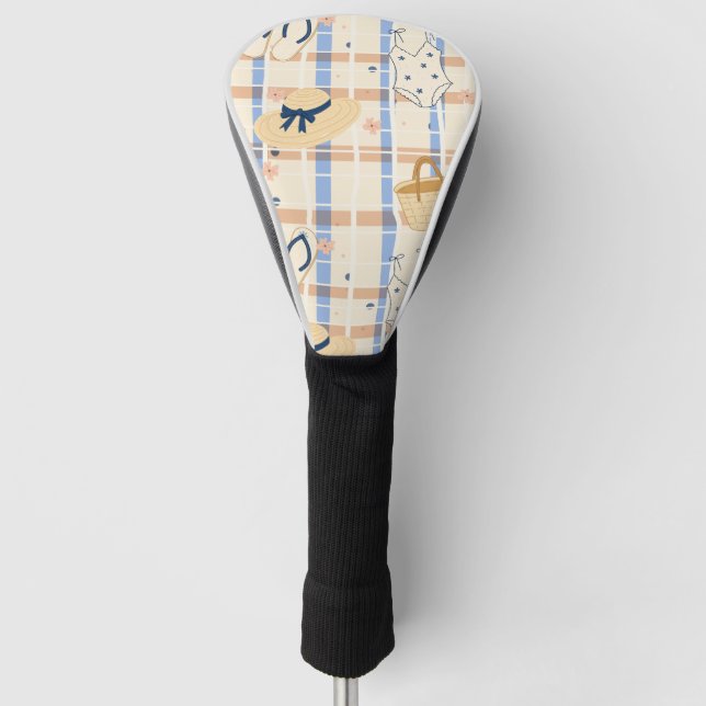 Sommerstrand Essentials Muster (7) Golf Headcover (Vorderseite)