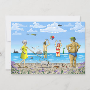 Sommerstrand Feiertagskarte