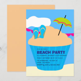 Sommerstrand Geburtstagsparty Einladung