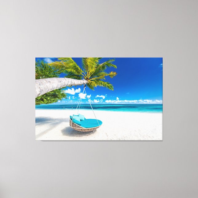 Sommerstrand Leinwanddruck (Vorderseite)