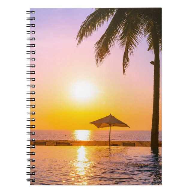 Sommerstrand mit Meer Notizblock (Vorderseite)