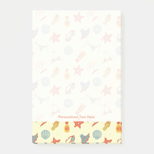 Sommerstrand Post-it Klebezettel (Vorderseite)