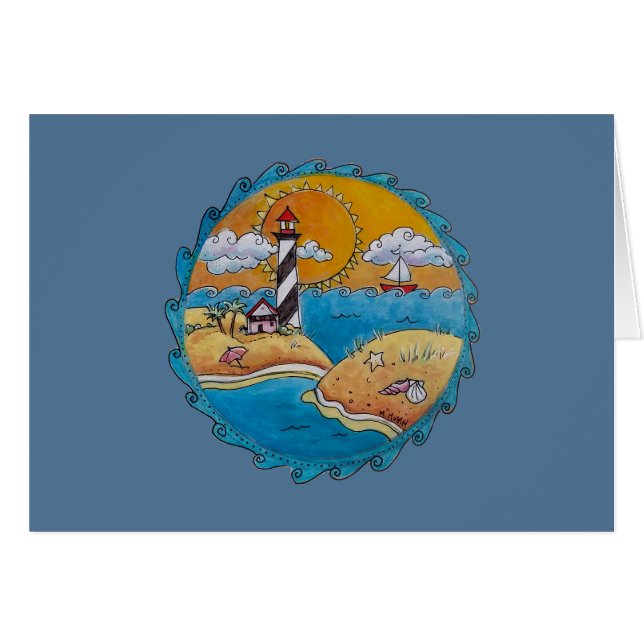 Sommerstrand Spaß an der sonnigen Küste (Vorderseite (Horizontal))