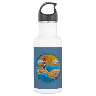 Sommerstrand Spaß an der sonnigen Küste Edelstahlflasche