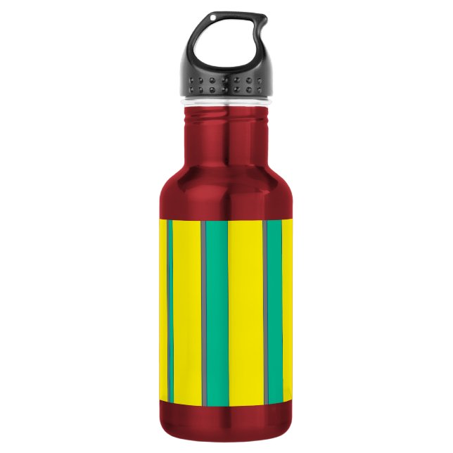 Sommerstrand - Streifen Trinkflasche (Vorderseite)