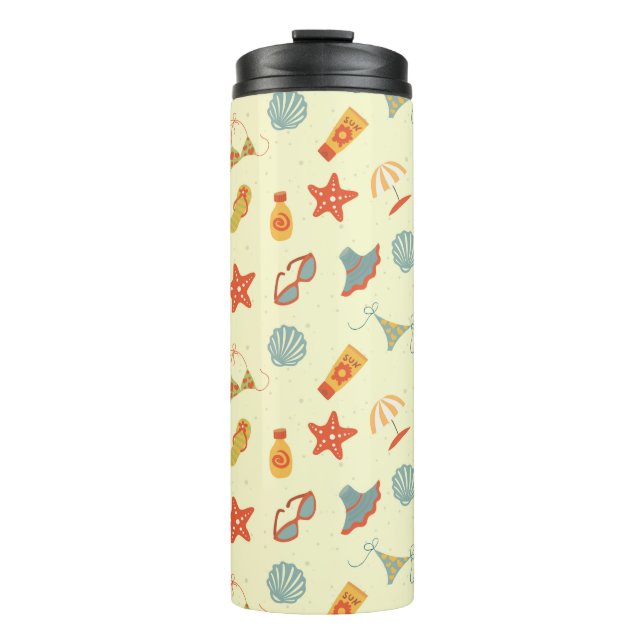 Sommerstrand Thermosbecher (Vorderseite)