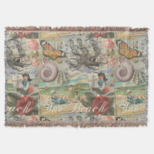 Sommerstrand vintage Oktopus antike Segelschifffah Decke