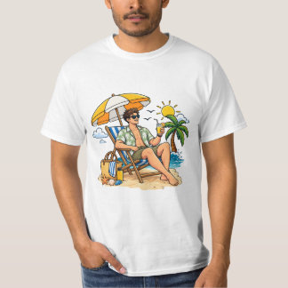 Sommerstrand Vive Chill Grafik T-Shirt. T-Shirt