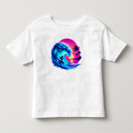 Sommerstrand Wasserfarbe PNG Lebendiger Tropischer Kleinkind T-shirt