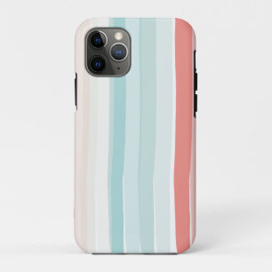 Sommerstreifen in Korallen und Türkis Case-Mate iPhone Hülle