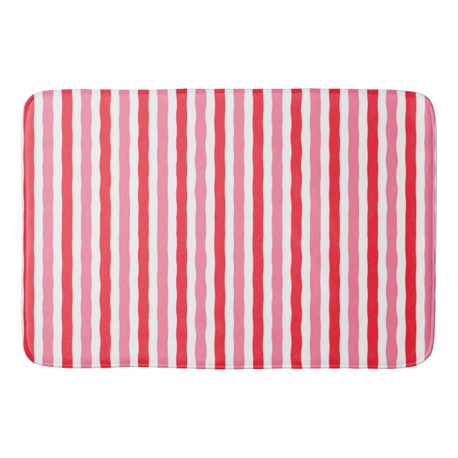 Sommerstreifen in Rosa Badematte (Vorderseite)