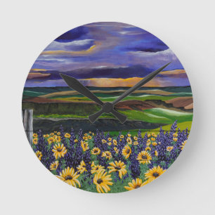 Sommersturm Runde Wanduhr