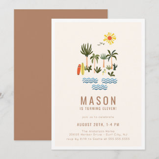 Sommersurf Geburtstagsparty Einladung