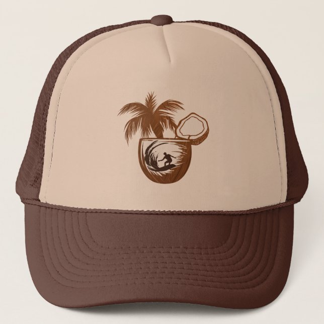Sommersurfer Truckerkappe (Vorderseite)
