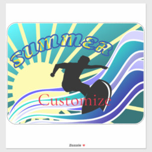 Sommersurfspass Thunder_Cove Aufkleber