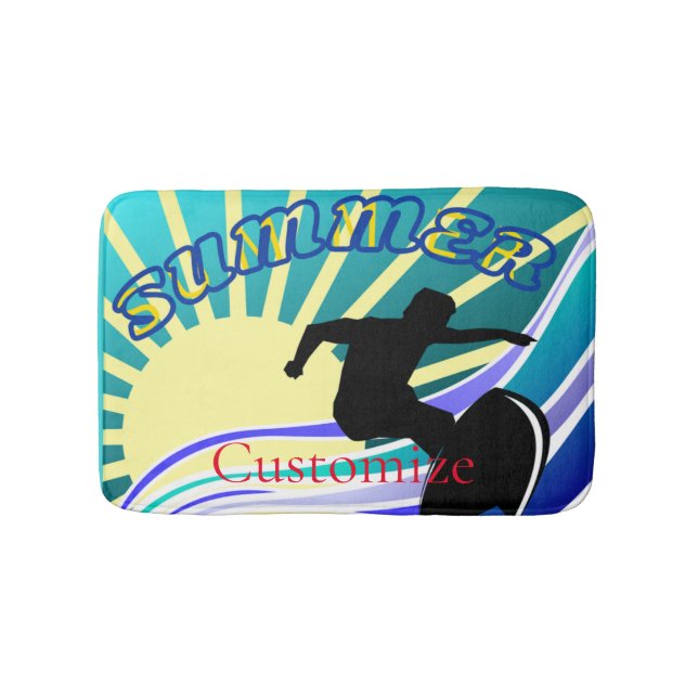 Sommersurfspass Thunder_Cove Badematte (Vorderseite)