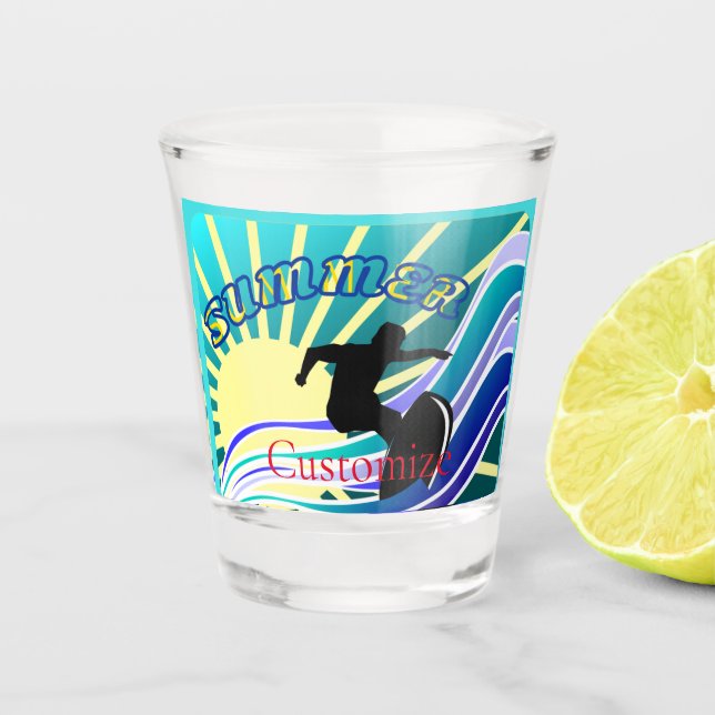 Sommersurfspass Thunder_Cove Schnapsglas (Vorderseite)