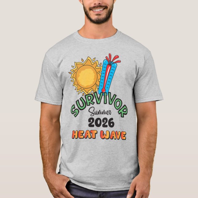 Sommert 26 Hitzewelle Herren Basic T-Shirt (Vorderseite)