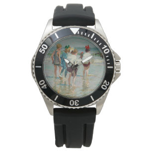 Sommertag am Brighton Beach (von E.H. Potthast) Armbanduhr