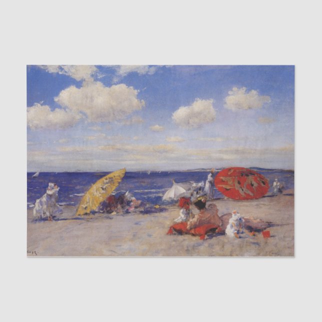 Sommertag am Meer (Strandlandschaft) Seidenpapier (Vorderseite)
