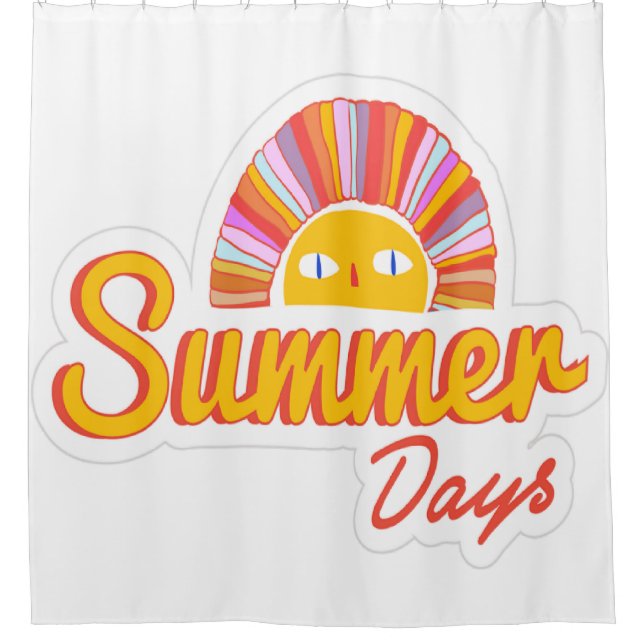 Sommertag  duschvorhang (Vorderseite)