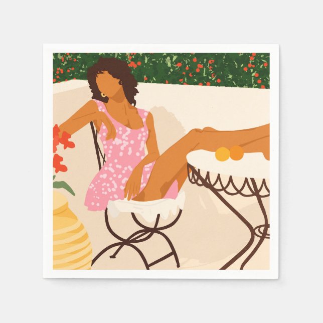 Sommertag Serviette (Vorderseite)