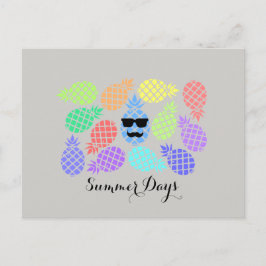 "Sommertage" Ananas Postkarte