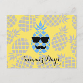 "Sommertage" Ananas Postkarte