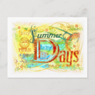 Sommertage Postkarte