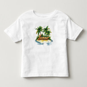 Sommertext - tropische Sommerinsel Kleinkind T-shirt