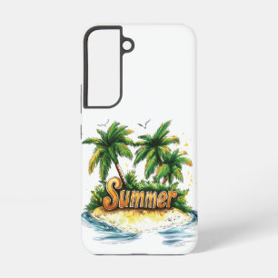 Sommertext - tropische Sommerinsel Samsung Galaxy Hülle