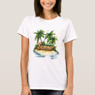 Sommertext - tropische Sommerinsel T-Shirt