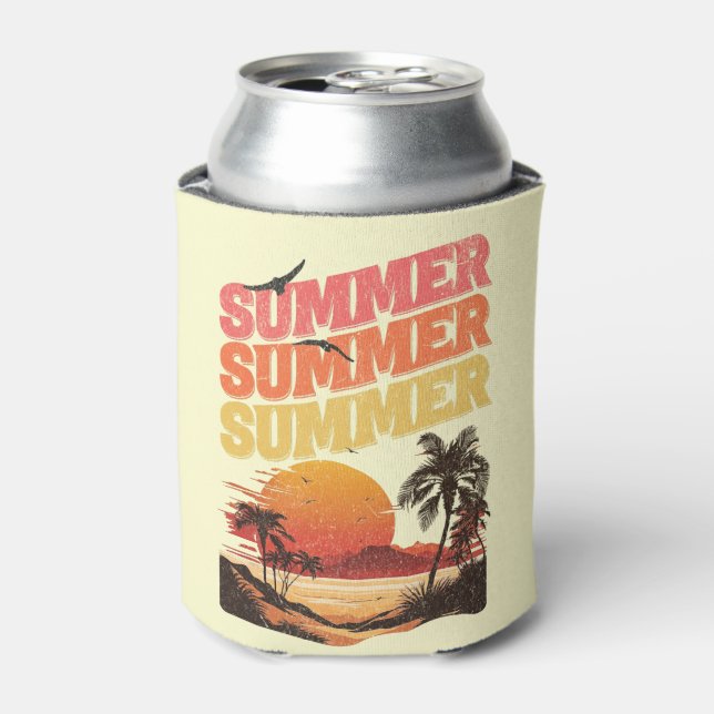 Sommertextdesign Dosenkühler (Kanne Vorderseite)