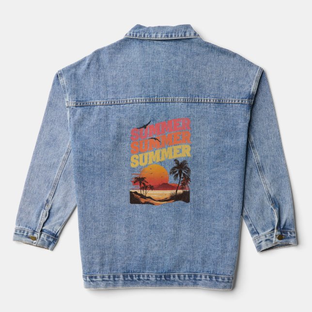 Sommertextdesign Jeansjacke (Rückseite)
