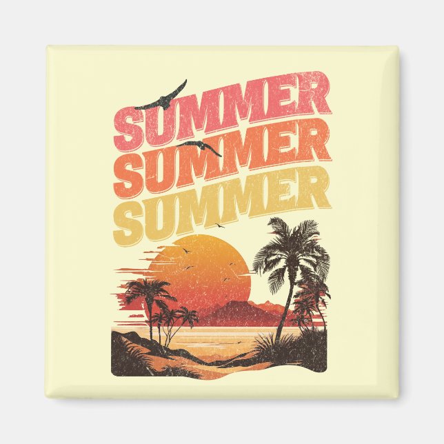 Sommertextdesign Magnet (Vorne)