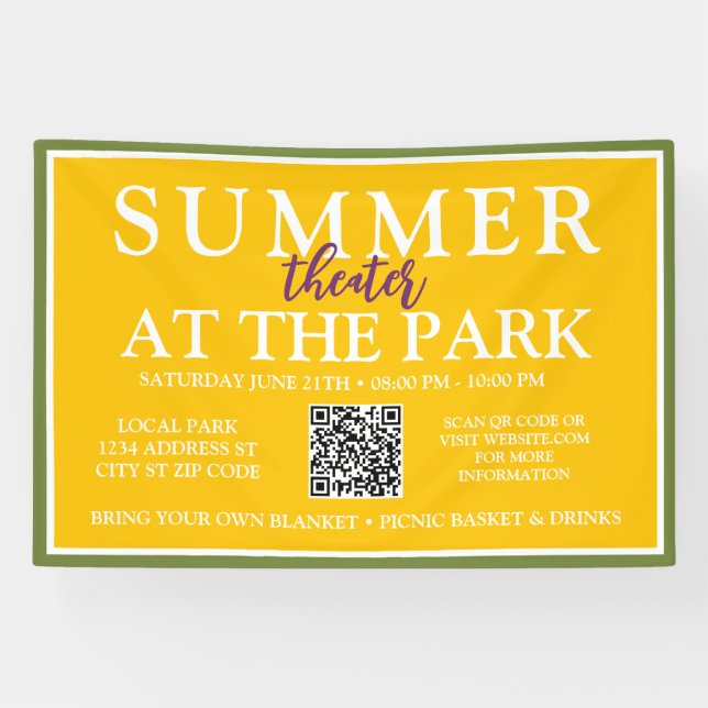 Sommertheater im Park | Unterzeichnung von Veranst Banner (Horizontal)