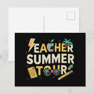Sommertour 2024 Lehrer Letzter Schultag Postkarte