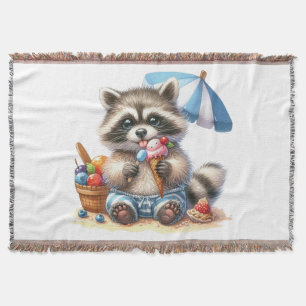 Sommerüberraschung Waschbär Decke