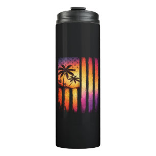Sommeruntergang American Vintage 4. Juli Thermosbecher
