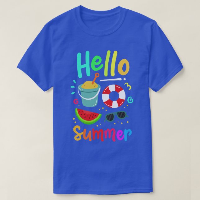Sommerurlaub am Strand 1 T-Shirt (Design vorne)