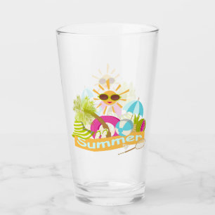 Sommerurlaub am Strand lächelnd Sonne in Sonnenbri Glas