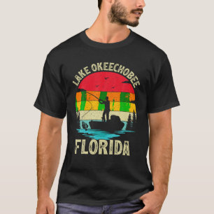 Sommerurlaub Angeln Vintage Florida Okeechobee T-Shirt
