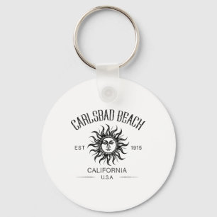 Sommerurlaub ca. 1915 Kalifornien Carlsd Strand V Schlüsselanhänger