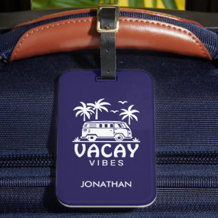 Sommerurlaub Camper Van Blau Reise Gepäckanhänger