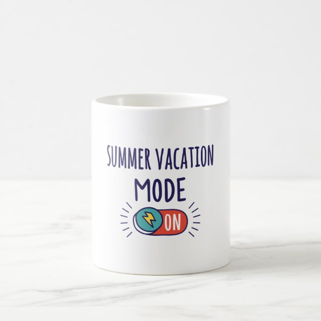 Sommerurlaub eingeschaltet kaffeetasse (Mittel)