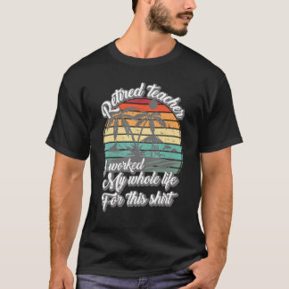 Sommerurlaub Ermüdete Lehrer Ich arbeite meinen Ur T-Shirt