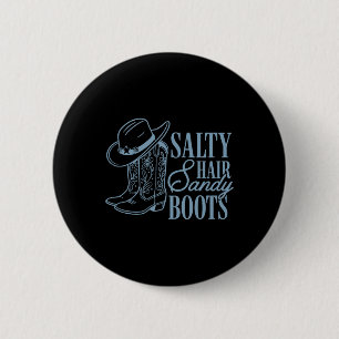 Sommerurlaub Ferien Strand Küste Cowgirl 1 Button