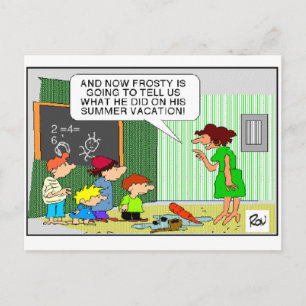Sommerurlaub Frostig Funny Gifts & T-Shirts Postkarte